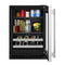 24" Beverage Center With Glass Door And Metal-front Racks