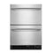 24" Stainless Steel Undercounter Double-drawer Refrigerator/freezer