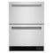 24" Stainless Steel Undercounter Double-Drawer Refrigerator/Freezer