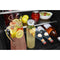 24" Undercounter Refrigerator with Glass Door and Shelves with Metallic Accents and with PrintShield® Finish