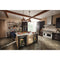 24" Undercounter Refrigerator with Glass Door and Shelves with Metallic Accents and with PrintShield® Finish