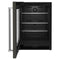 24" Undercounter Refrigerator with Glass Door and Shelves with Metallic Accents and with PrintShield® Finish