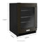 24" Undercounter Refrigerator with Glass Door and Shelves with Metallic Accents and with PrintShield® Finish