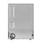 24" Undercounter Refrigerator With Glass Door And Shelves With Metallic Accents