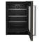 24" Undercounter Refrigerator with Glass Door and Shelves with Metallic Accents and PrintShield™ Finish