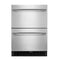 24" Stainless Steel Undercounter Double-drawer Refrigerator