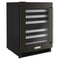 24" Undercounter Wine Cellar With Glass Door And Metal-front Racks