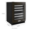 24" Undercounter Wine Cellar With Glass Door And Metal-front Racks