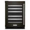 24" Undercounter Wine Cellar With Glass Door And Metal-front Racks