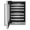 24" Undercounter Wine Cellar with Glass Door and Metal-Front Racks