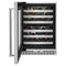 24" Undercounter Wine Cellar with Glass Door and Metal-Front Racks