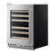 24" Undercounter Wine Cellar With Full-extension Wood-front Racks
