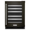 24" Undercounter Wine Cellar With Glass Door And Metal-front Racks