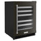24" Undercounter Wine Cellar With Glass Door And Metal-front Racks