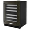 24" Undercounter Wine Cellar With Glass Door And Metal-front Racks