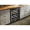 24" Undercounter Wine Cellar With Glass Door And Metal-front Racks