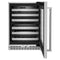 24" Undercounter Wine Cellar with Glass Door and Metal-Front Racks