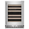 24" Undercounter Wine Cellar With Full-extension Wood-front Racks