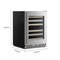 24" Undercounter Wine Cellar With Full-extension Wood-front Racks