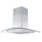 36 In. Convertible Vent Wall Mount Range Hood In Stainless Steel And Glass