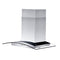 36 In. Convertible Vent Wall Mount Range Hood In Stainless Steel And Glass With Crown Molding