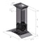 36 In. Convertible Vent Wall Mount Range Hood In Stainless Steel And Glass With Crown Molding