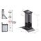 36 In. Convertible Vent Wall Mount Range Hood In Stainless Steel And Glass With Crown Molding