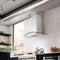 30 In. Crownsound™ Ducted Vent Wall Mount Range Hood In Stainless Steel And Glass With Built-in Bluetooth Speakers