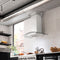30 In. Crownsound™ Ducted Vent Wall Mount Range Hood In Stainless Steel And Glass With Built-in Bluetooth Speakers
