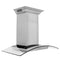 36 In. Crownsound™ Ducted Vent Wall Mount Range Hood In Stainless Steel And Glass With Built-in Bluetooth Speakers