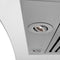 36 In. Crownsound™ Ducted Vent Wall Mount Range Hood In Stainless Steel And Glass With Built-in Bluetooth Speakers
