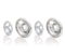 6" and 8" Chrome Drip Bowl Set, Fits Specific