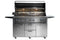 54” Professional Freestanding Grill With 1 Trident Infrared Burner And 3 Ceramic Burners And Rotisserie
