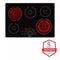 30 Inch Electric Cooktop With 5 Burners - Black Ceramic