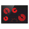 30" Radiant Cooktop, 5 Burner, Black, Energy Star