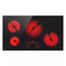 36 Inch Radiant Cooktop, 5 Burner, Black, Energy Star