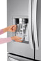31 Cu. Ft. Standard Depth, 3-door French Door Refrigerator With Tall Ice & Water Dispenser