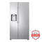 27 Cu. Ft. Smart Side-by-side Refrigerator With Smooth Touch Ice & Water Dispenser
