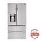 28 Cu. Ft. 4-door French Door, Standard Depth, Ice & Water, Double Freezer, Stainless Steel