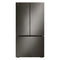 36" Wide, 27 Cu Ft. 3 Door French Door, Pocket Handle, C/depth Refrigerator With Internal Water Dispenser, Printproof Black Stainless Steel