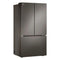 36" Wide, 27 Cu Ft. 3 Door French Door, Pocket Handle, C/depth Refrigerator With Internal Water Dispenser, Printproof Black Stainless Steel