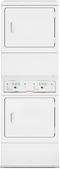 SPEED QUEEN LSEE5AGS173TW01 27 inch Commercial Electric Stack Dryer, 18 lb Capacity, Reversible Door, Upfront Lint Filter, ADA Compliant
