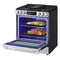 5.8 Cu.ft. Smart Gas Single Oven Slide-in Range, Air Fry, Fan Convection, Easyclean®, Self Clean, Thinq®, Printproof® Stainless Steel - New Handle