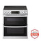 7.3 Cu. Ft. Smart Electric Double Oven Slide-in Range With Instaview®, Probake® Convection, Air Fry, And Air Sous Vide