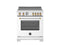 30 inch Induction Range, 4 Heating Zones, Electric Oven - Gold Accents