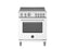 30 inch Induction Range, 4 Heating Zones, Electric Oven