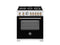 30 inch All Gas Range, 5 Burners - Gold Accents