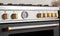 30 inch All Gas Range, 5 Burners - Gold Accents