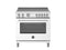 36 inch Induction Range, 5 Heating Zones, Electric Oven