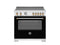 36 inch Induction Range, 5 Heating Zones, Electric Oven - Gold Accents